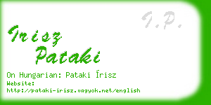 irisz pataki business card